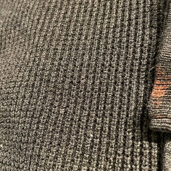 Lululemon Athletica The Sweater Life charcoal gray v-neck knit tunic sweater - Picture 7 of 9